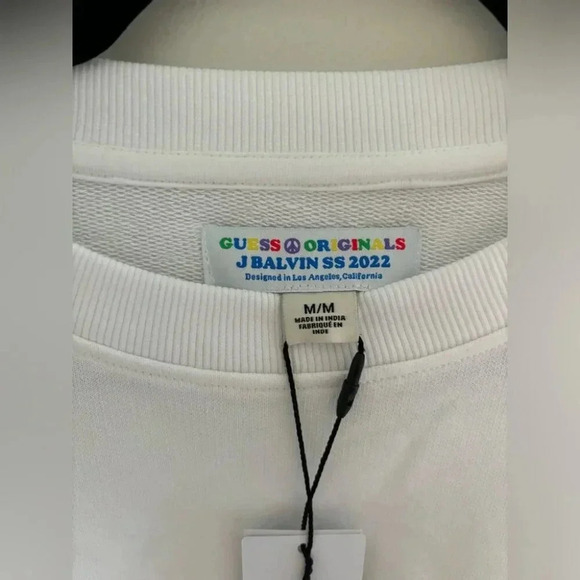 Guess x J Balvin Amor Crewneck Sweatshirt NWT - Picture 7 of 8
